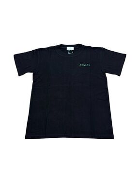 Tribe Kelley “Feels” Tee Black Multicolor Stitch Made in USA NWOT